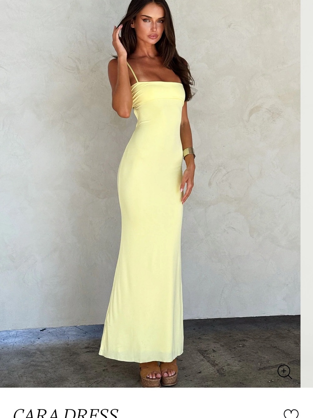 Tiger Mist Lemon Yellow Cara Dress